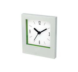 ساعت رومیزی عقربه ای تبلیغاتی 
مربعی به همراه جعبه مقوایی با امکان نصب بر روی دیوار،
در دو مدل صفحه ساده و صفحه دور رنگی