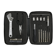 تصویر  کیف ابزار کتابی بدنه فلزی - 25 ابزاره 