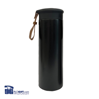 تصویر  فلاکس استیل بند دار چرمی 500میلی لیتر