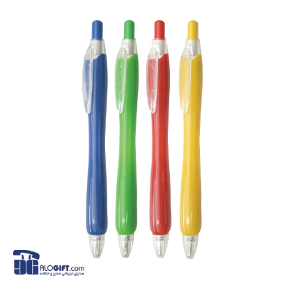 تصویر  خودکار پلاستیکی فشاری بدنه شیشه ای 