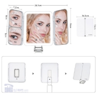 تصویر  آینه آرایشی رینگ لایت دار هیوندای مدل FC-051