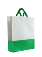 تصویر  ساک دستی تبلیغاتی پارچه ای عمودی 410×45×40 سانتی متر دو تکه