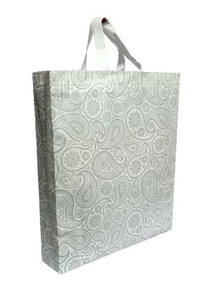 تصویر  ساک دستی تبلیغاتی پارچه ای عمودی ۱۰×۴۵×۴۰ سانتی متر باکس بگ طرح بته جقه