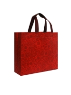 تصویر  ساک دستی تبلیغاتی پارچه ای مربعی ۱۰×۲۷×۳۰ سانتی متر باکس بگ طرح بته جقه