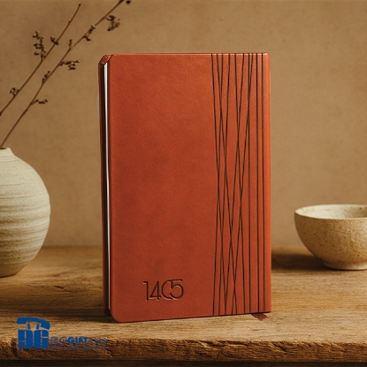 تصویر  سالنامه اروپايي روزانه ته دوخت  جلد ترمو نیکو