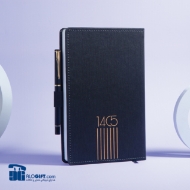 تصویر  سالنامه اروپايي روزانه جلد چرم مدل هيرو