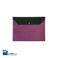 تصویر  پوشه A4 دکمه دار دو رنگ