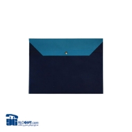 تصویر  پوشه A4 دکمه دار دو رنگ