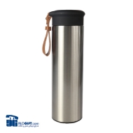 تصویر  فلاکس استیل بند دار چرمی 500میلی لیتر