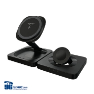 تصویر  استندوشارژر وایرلس چندکاره تاشو برند HOTTU 