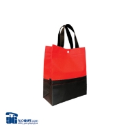 تصویر  ساک دستی تبلیغاتی پارچه ای عمودی ۱۰×۳۰×۲۵ سانتی متر باکس بگ دو تکه دکمه دار