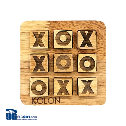 تصویر  بازی فکری دوز xo چوبی 