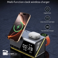 تصویر  شارژر وایرلس ساعت دار هوشمند برند MOMENT