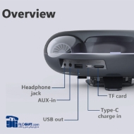 تصویر  اسپیکر وایرلس چندکاره  مدل wd100